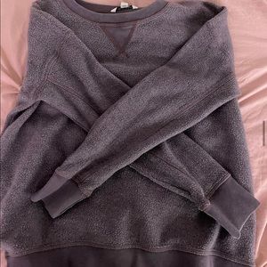 Purple American eagle inside out crewneck medium